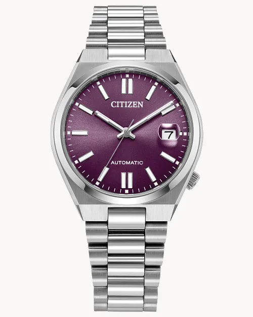 【レア】37mm 新作 国内未発売 CITIZEN TSUYOSA NJ0200 TSUYOSA 37mm Purple Dial Stainless Steel Bracelet NJ0200-50W